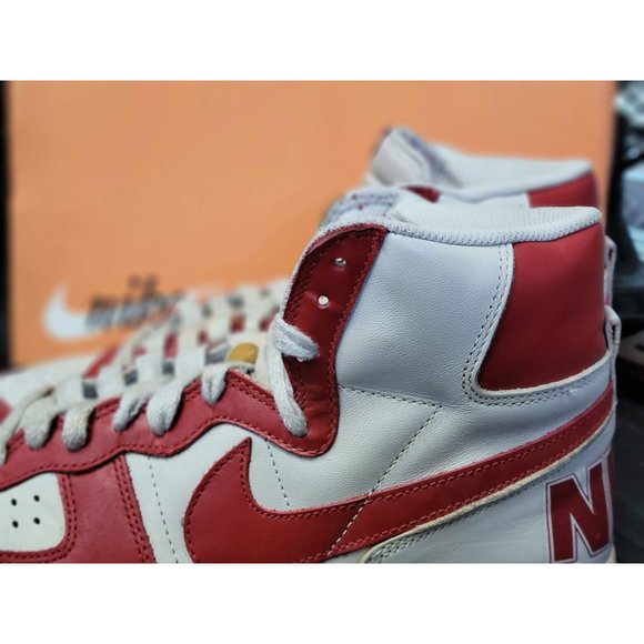 2007 Nike Terminator High Vintage Bone/Red Dunk HI Shoes 318677-061 Men 10 - Picture 4 of 9